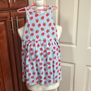 New without Tags H&M Blue Dress with Strawberry Design